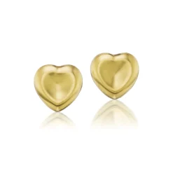 Agape Heart Stud Earrings