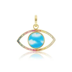Art Dreamy Rainbow Eye Charm