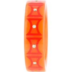 Bakelite Bangle with White Topaz