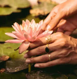 Bazaar Single Rosecut White Diamond Ring in Yellow Gold