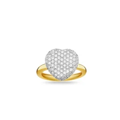 Bella Mini Pavé White Diamond Ring