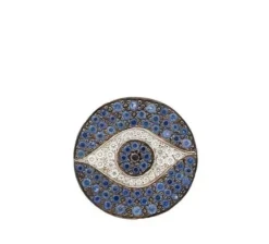 Blue Sapphire and White Diamond Dawn Ring in White Gold