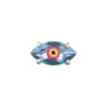 Blue Topaz Big Eye Stud in Yellow Gold