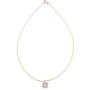 Blue Topaz Pendant Necklace in Yellow Gold
