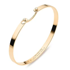 Business Meeting Mood Bangle in Yellow Gold