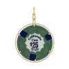 California Club Las Vegas Chip Pendant in Yellow Gold