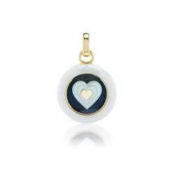 Carpe Diem Aventurine Mosaic Heart Charm