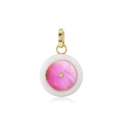 Carpe Diem Hot Pink Ceramic Pendant