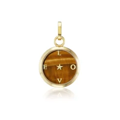 Carpe Diem Tiger's Eye LOVE Charm