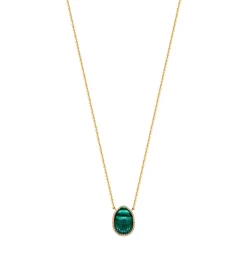 Chalcedony Scarab Small Gola Necklace