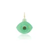 Chrysoprase and Jade Eye Charm