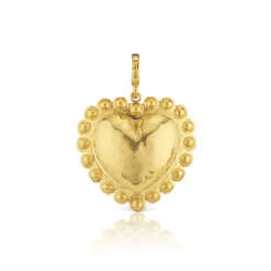 Circle Border Heart Charm