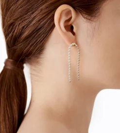 Circle Node Stud in Yellow Gold