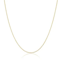 Classic Ball Chain Necklace in Yellow Gold