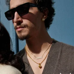 Classic Heavy Ball Chain Necklace in Yellow Gold