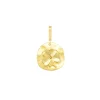 Clover Medal Charm in Yellow Gold
