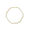 Construction Line Bracelet in Yellow Gold