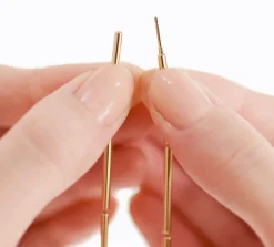 Construction Line Necklace in Yellow Gold