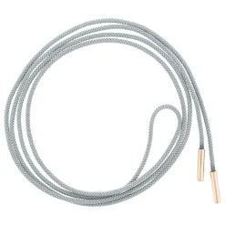 Cording Necklace in Grey with Rose Gold