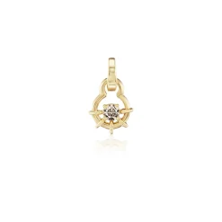 Desert Diamond Louise Charm in Yellow gold