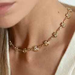 Desert Diamond Louise XL Necklace in Yellow Gold