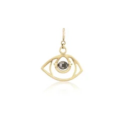 Diamond Bead Eye Charm