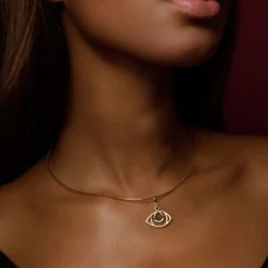 Diamond Bead Eye Charm