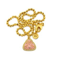 Disco Ball Chain Necklace in Yellow Gold