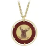 Elk's Club Vintage Chip Pendant in Yellow Gold