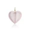 Extra Large Rose Quartz Split Heart Charm