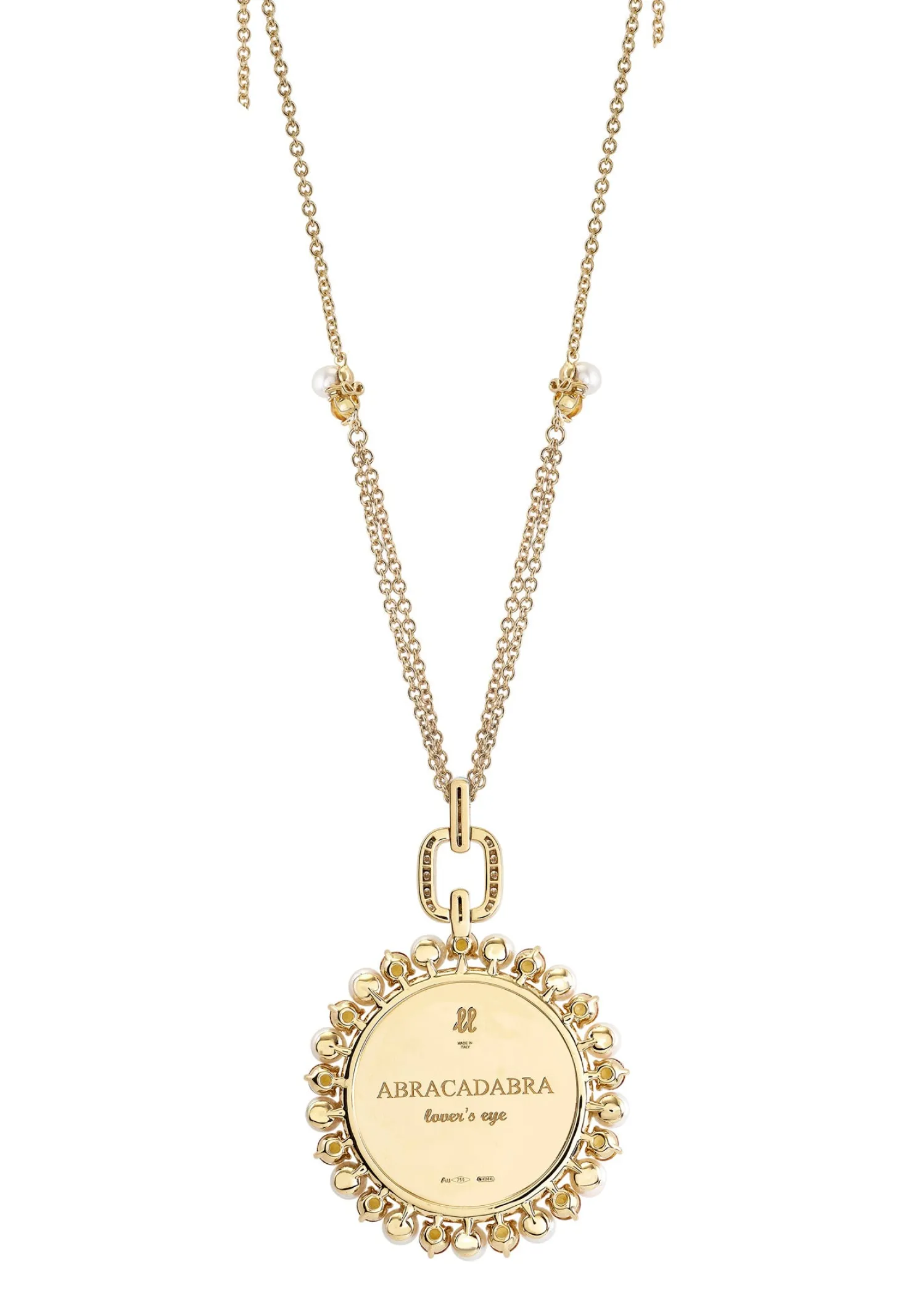 Eyes Wide Citrine Pendant in Yellow Gold