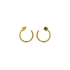 Fancy Color Pear And Cushion Cut Pavé Eclipse Earrings Hoops