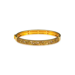 Fancy Color Reverse Diamond Pave Bangle Bracelet