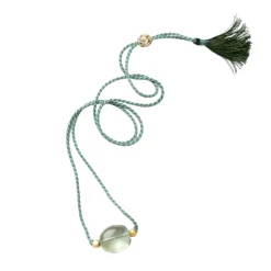 Green Amethyst Chota Cord Necklace