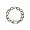 Grey Titanium and Yellow Gold Try Me Bracelet