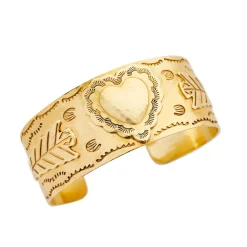 Heart and Feather Cuff