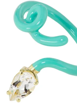 Hint of Mint Baby Vine Ring with Rock Crystal
