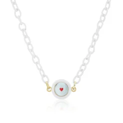 IN LOVE White Silk Carpe Diem Necklace