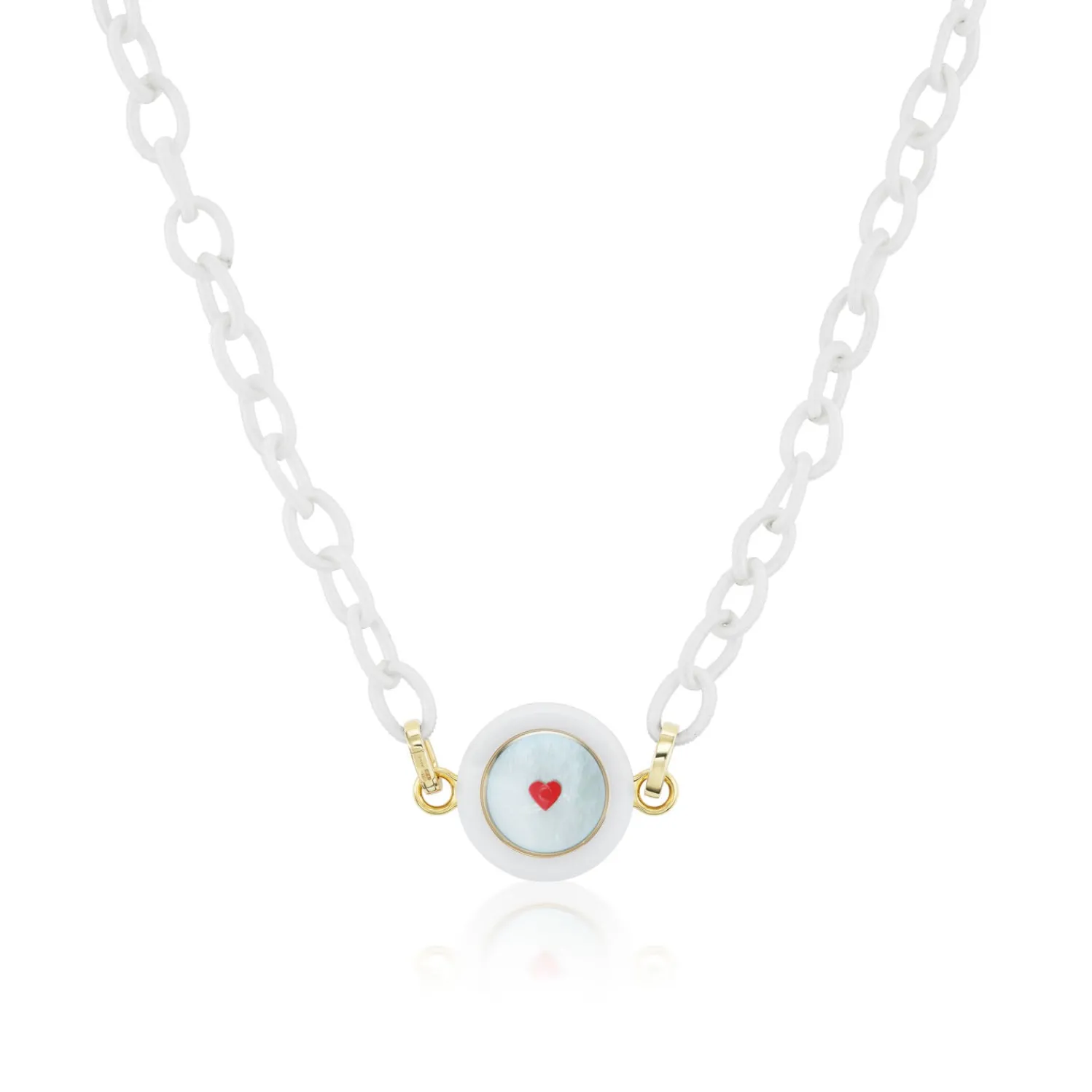 IN LOVE White Silk Carpe Diem Necklace