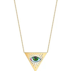 Isida Petit Vert Necklace in Plain Yellow Gold