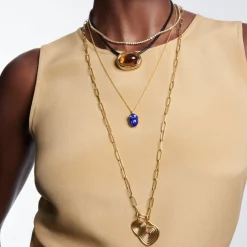 Lapis & Diamond Frog Pendant Necklace