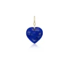 Lapis Cut Heart Charm