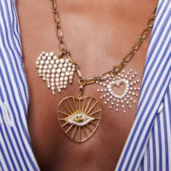 Large Diamond Fringe Charm