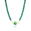 Malachite Carpe Diem Beaded Necklace