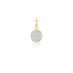 Mini Pavé Ora Round Charm