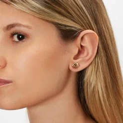 Mini Tarallo Earrings in Yellow Gold