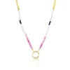 Multicolor Sapphire Beaded Necklace