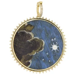 Night Sky Miniature Painting Pendant