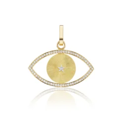 Ora Gold Silk Diamond Eye Charm