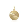 Ora Gold Silk Finish Talisman Charm in Yellow Gold